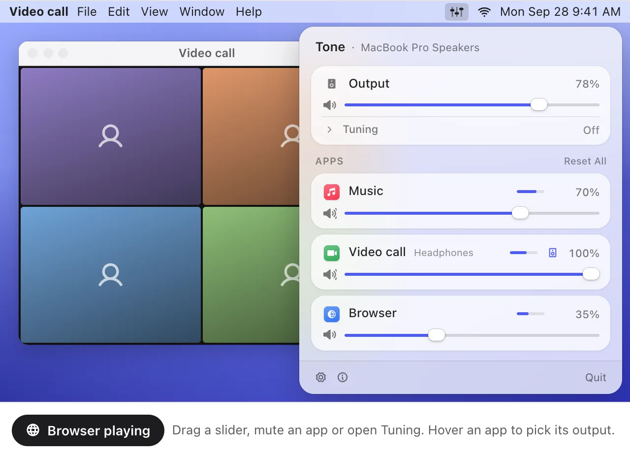 Tone Demo preview